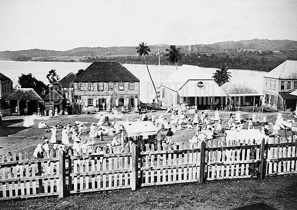 Outdoor Market, Barbados, c1880