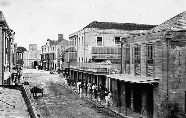 Bay Street, St Michaels, Barbados, c1880